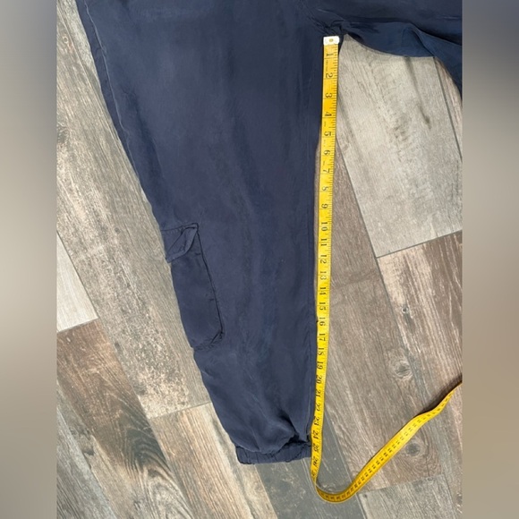 Johnny Was pete & greta Ramble Cargo Jogger Pants Sz XL Charcoal Gray Silk Feel - Picture 8 of 11